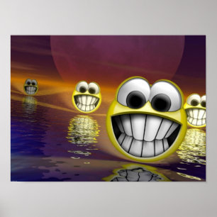 Póster cara 3d poster