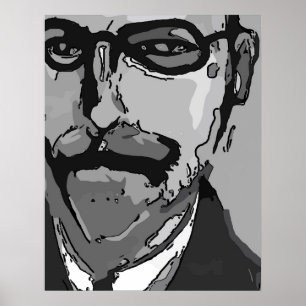 Póster Cara abstracta