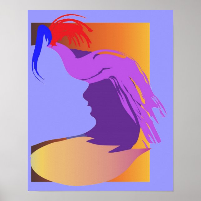 Póster Cara azul (Frente)