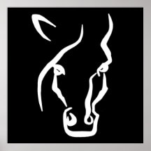 Cara blanca del caballo