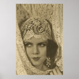 Póster Cara de Art Decco