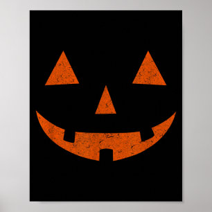 Póster Cara de calabaza vintage Jack o Lantern JackoLante