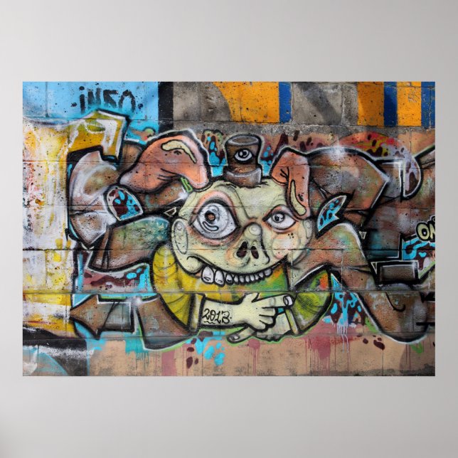 Póster Cara de cerdo rara (Frente)