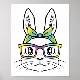 Póster Cara de conejo de Pascua Eyegles Byndana Conejo Mu