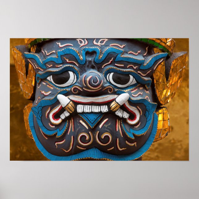 Póster Cara de estatua en el Gran Palacio (Frente)