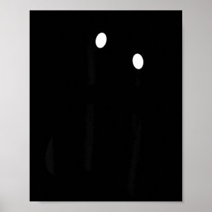Póster Cara de Fantasma Tonto Fantasma Espeluznante de Ha