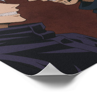 Póster Cara de Gojo Satoru y Ryoman Sukuna