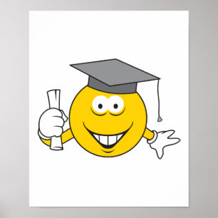 Póster Cara de graduación