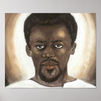 Póster Cara de Jesús Negro