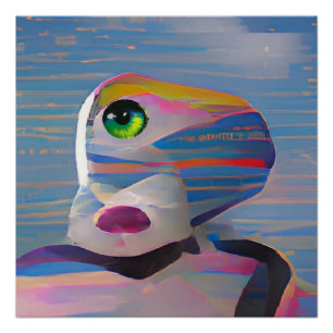 Póster Cara de los cíclopes de invierno