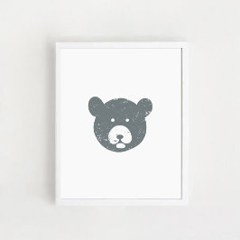 Póster Cara de oso