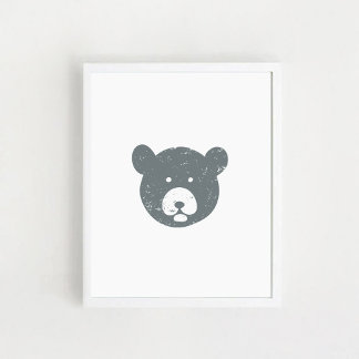 Póster Cara de oso
