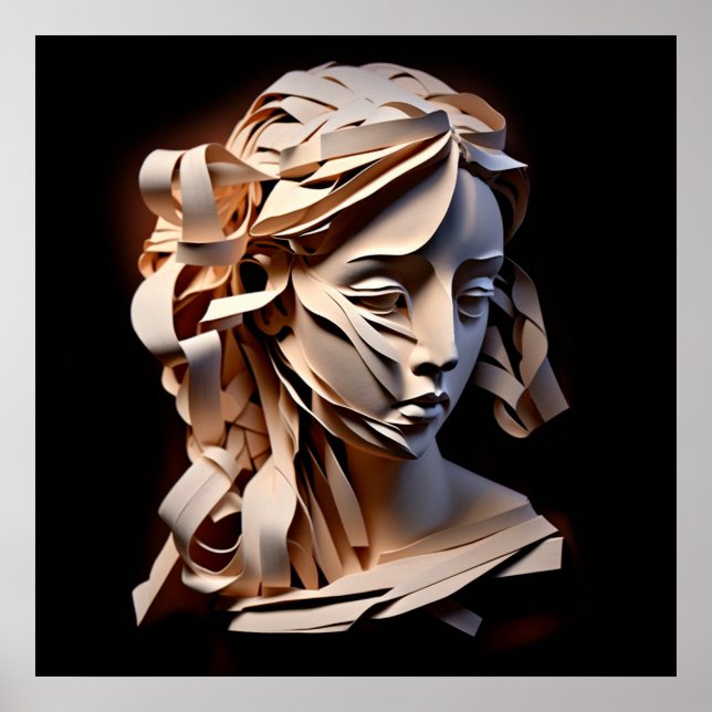 Póster Cara de papel (Frente)