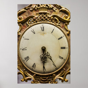 Póster Cara de reloj del siglo XIX, Alemania