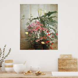 Póster Cara de un Poster de Greenhouse 1870-80