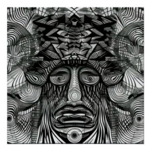 Póster Cara del chamán