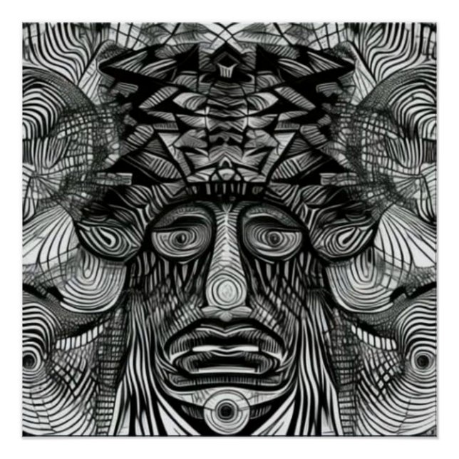 Póster Cara del chamán (Anverso)