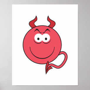Póster Cara del diablo