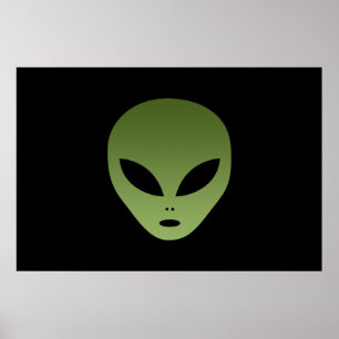 Póster Cara extranjera extraterrestre