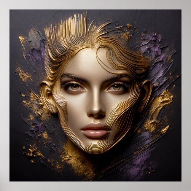 Póster Cara hermosa - Reglas de IA (Frente)