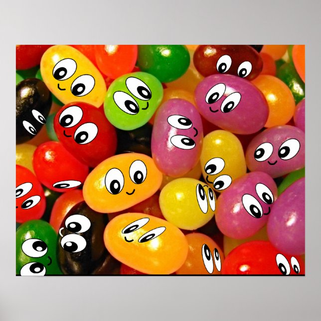 Póster cara jellybeans (Frente)