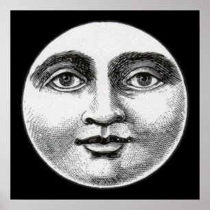 Póster Cara lunar