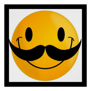 PÓSTER CARA MUSTACHE