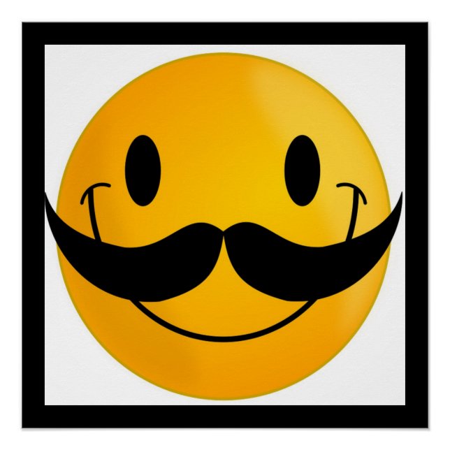 PÓSTER CARA MUSTACHE (Anverso)