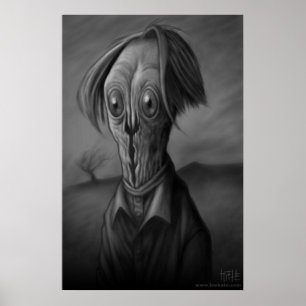 Póster Cara partida