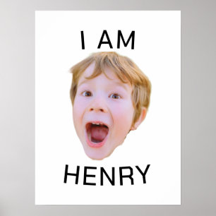 Póster Cara Personalizado divertida   Coincidencia de cum