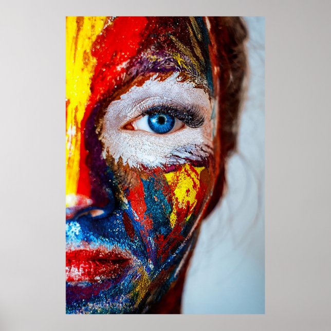 Póster Cara pintada (Frente)
