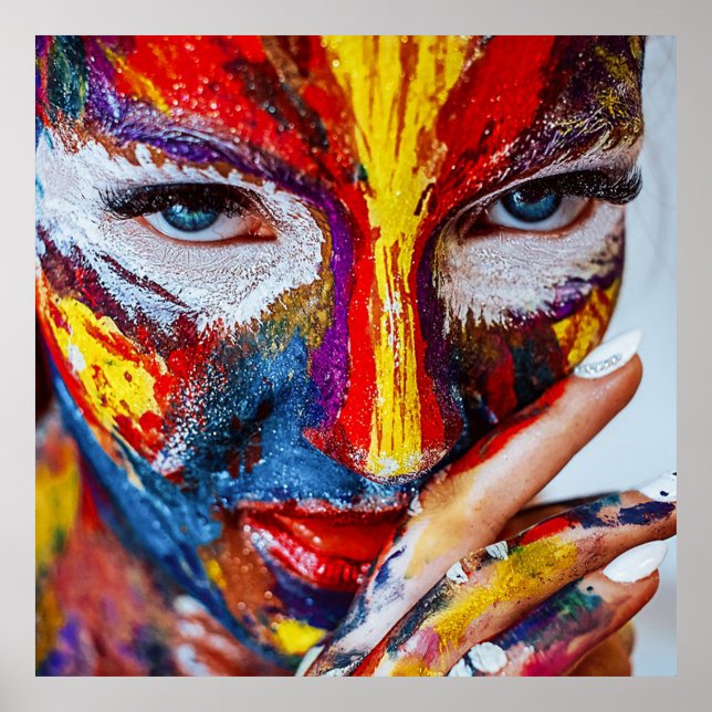 Póster Cara pintada (Frente)