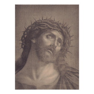 Póster Cara sagrada de Jesucristo