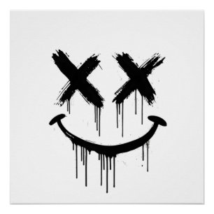 Póster Cara sonriente.