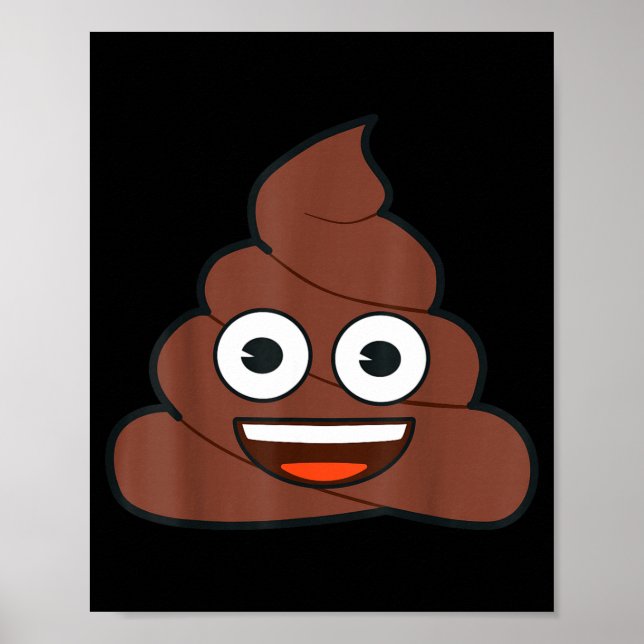 Póster Cara sonriente amarilla feliz de Emoji oficial de  (Frente)