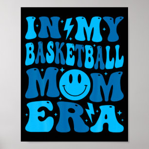 Póster Cara sonriente en la era de mamá de baloncesto mam