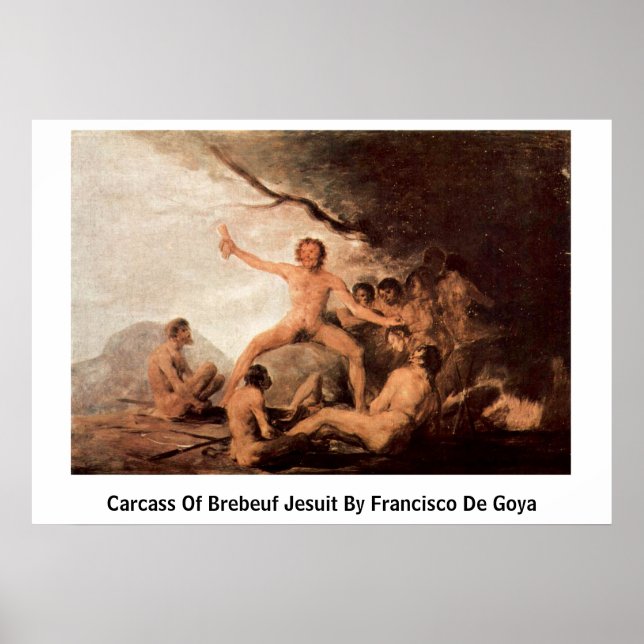 Póster Caracas De Brebeuf Jesuit Por Francisco De Goya (Frente)