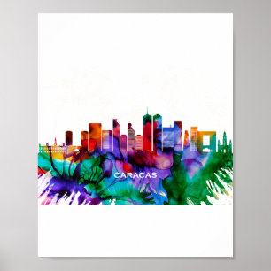 Póster Caracas Skyline