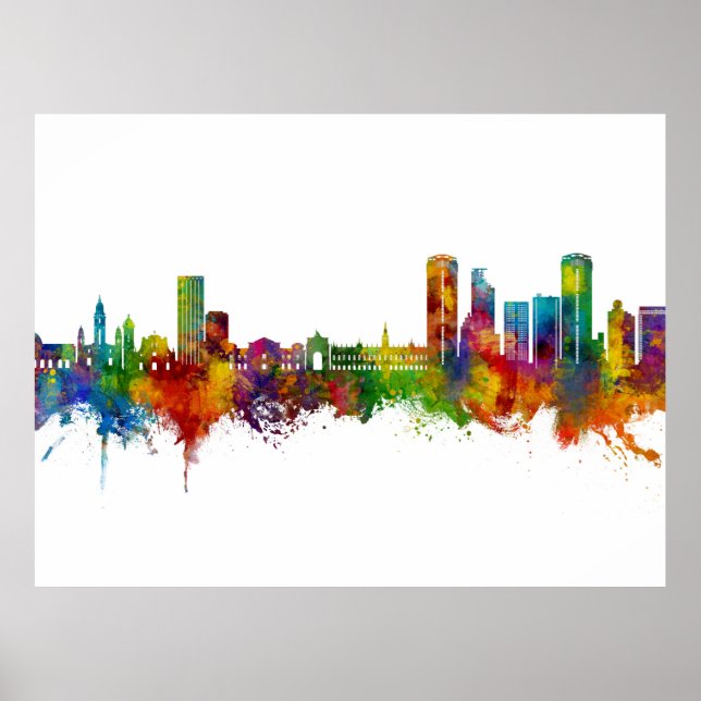 Póster Caracas Venezuela Skyline (Frente)