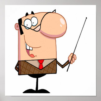 Póster Carácter de maestro personalizado