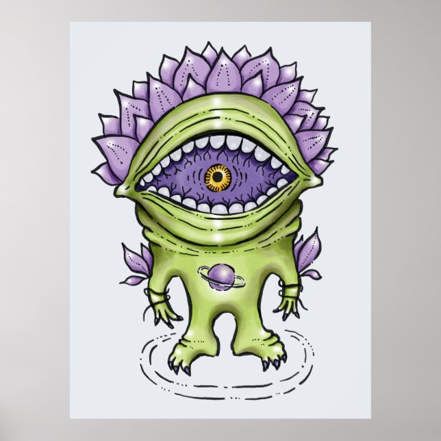 Póster Carácter de planta alienígena - Creatura de astron (Frente)