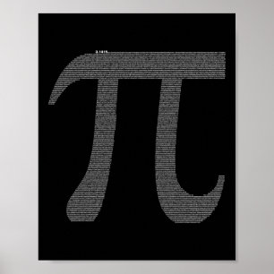Póster Carácter Pi Con 10