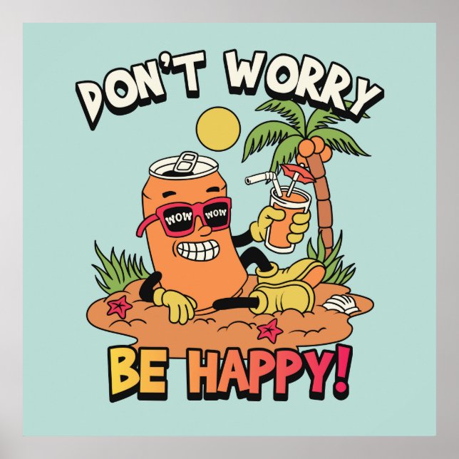 Póster Carácter retro (Frente)