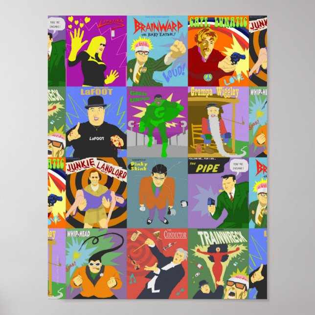 Póster Caracteres de Brainwarp #1 - Imprimir (Frente)