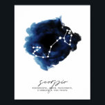 Póster Caracteres de constelación de Scorpio<br><div class="desc">Caracteres de constelación de Scorpio</div>