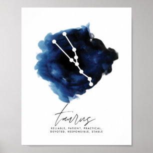Póster Caracteres de constelación de Taurus
