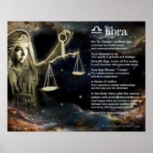 Póster Características de Libra