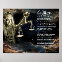 Póster Características de Libra