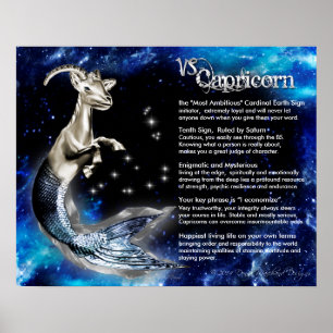 Póster Características del Capricornio