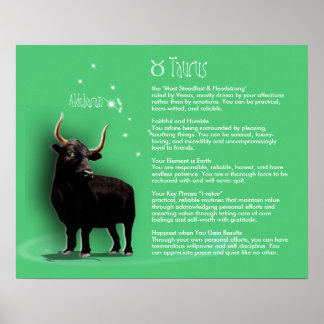 Póster Características del Taurus